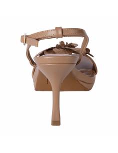 Sandalias de vestir con flor para mujer