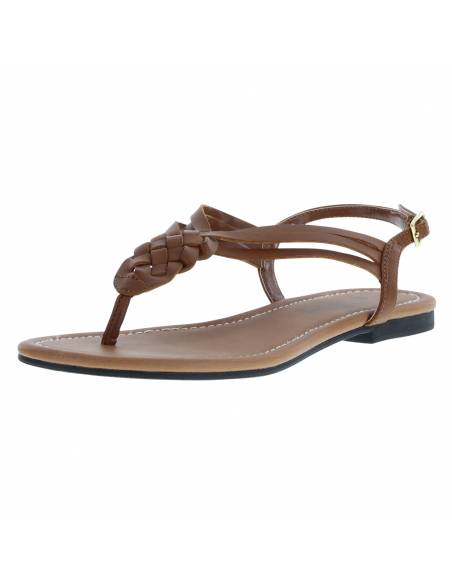 Women's Paprika Woven Flat Sling Sandals - Image 1