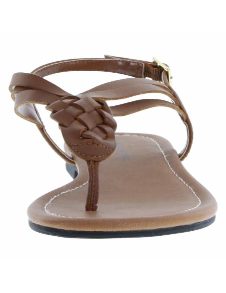 Women's Paprika Woven Flat Sling Sandals - Image 2