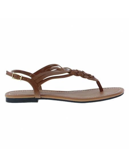 Women's Paprika Woven Flat Sling Sandals - Image 5
