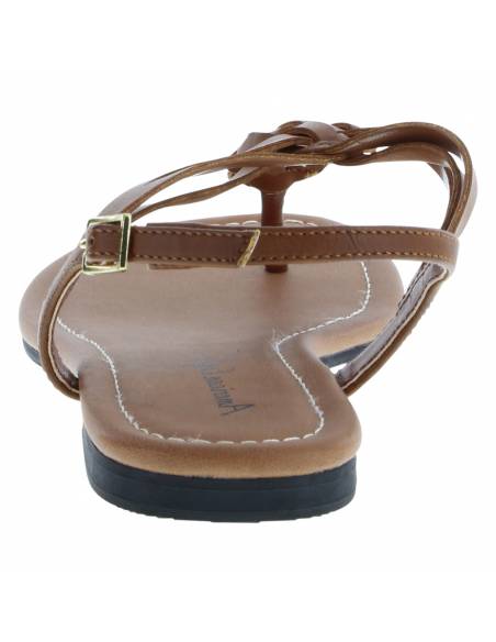 Women's Paprika Woven Flat Sling Sandals - Image 6