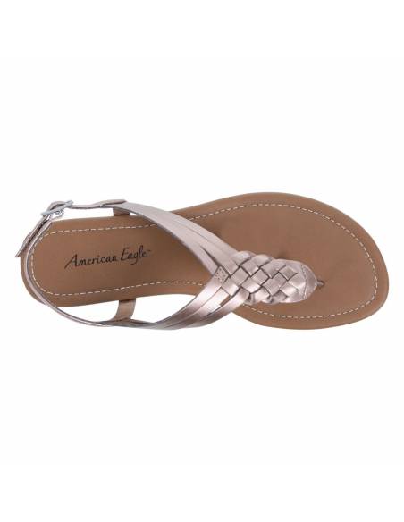 Women's Paprika Woven Flat Sling Sandals - Image 3