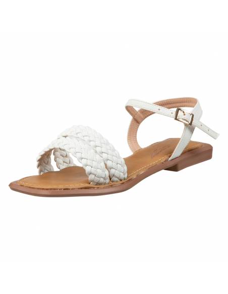 Women's Braided Flat Sandals - Image 1