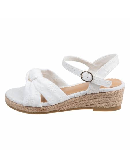 Girl's Vivi Knot Wedge Sandals - Image 4