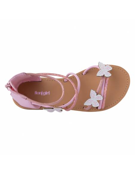 Girl's Cleo Butterfly Flat Sandals - Image 2