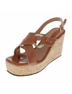 Sandalias Brasilia con taco tipo cuña para mujer